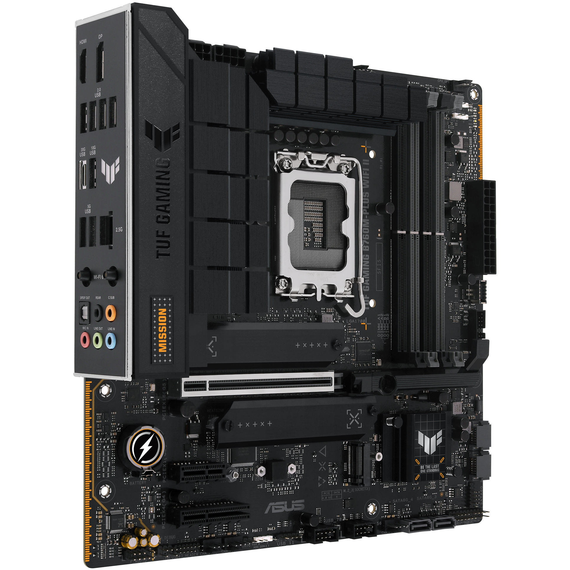 Matična ploča ASUS Intel 1700 TUF Gaming B760M-PLUS WIFI (LGA1700 Socket, micro ATX, Intel B760, DDR5)-2