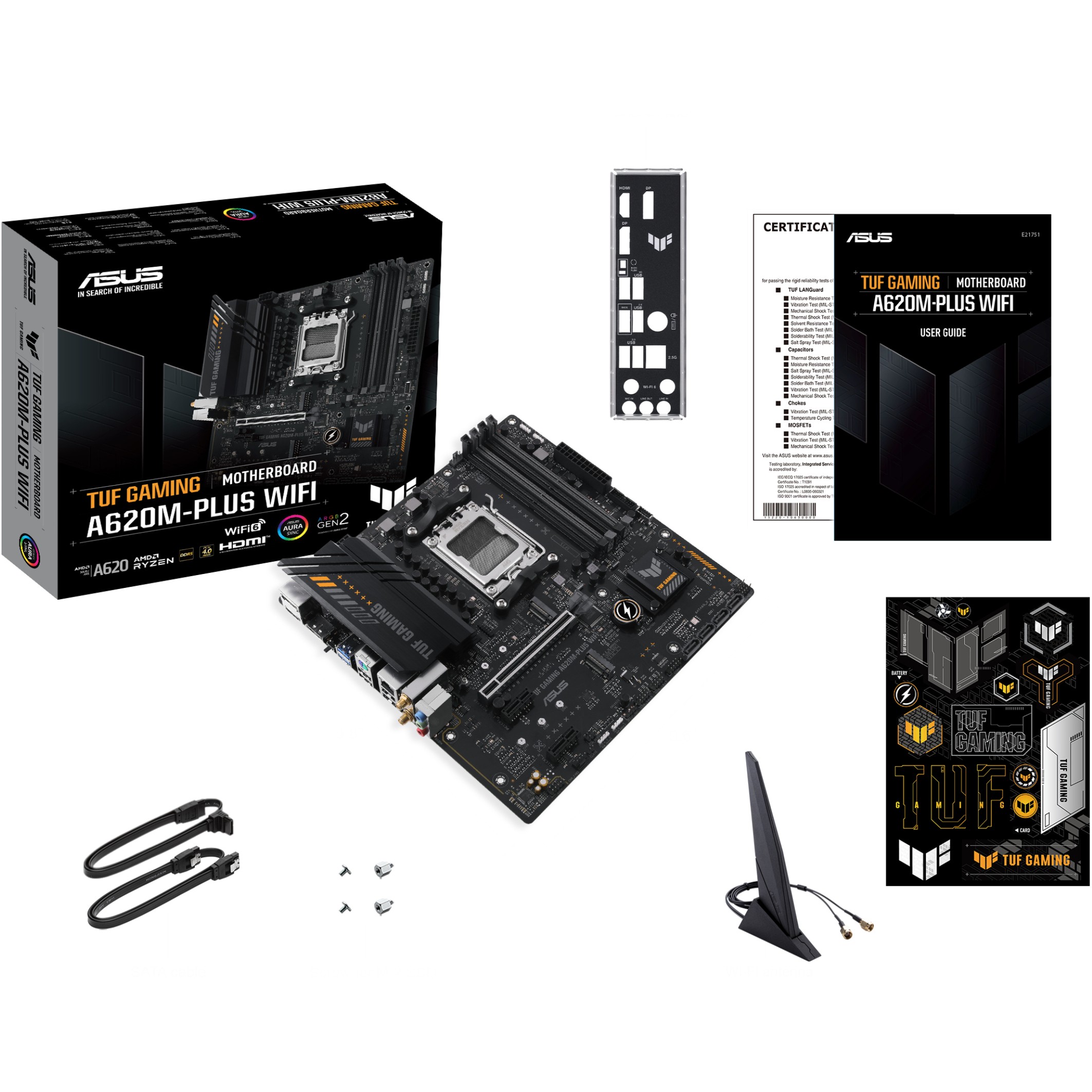 Matična ploča ASUS TUF Gaming A620M-Plus WiFi (utor AM5, AMD A620)-10