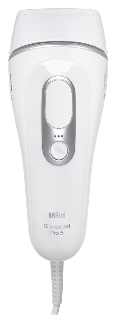 IPL uređaj BRAUN Silk-expert Pro 5 PL5145 (Intense Pulsed Light, 400.000 bljeskova, nastavci za tijelo i lice, bijelo-srebrni)-3