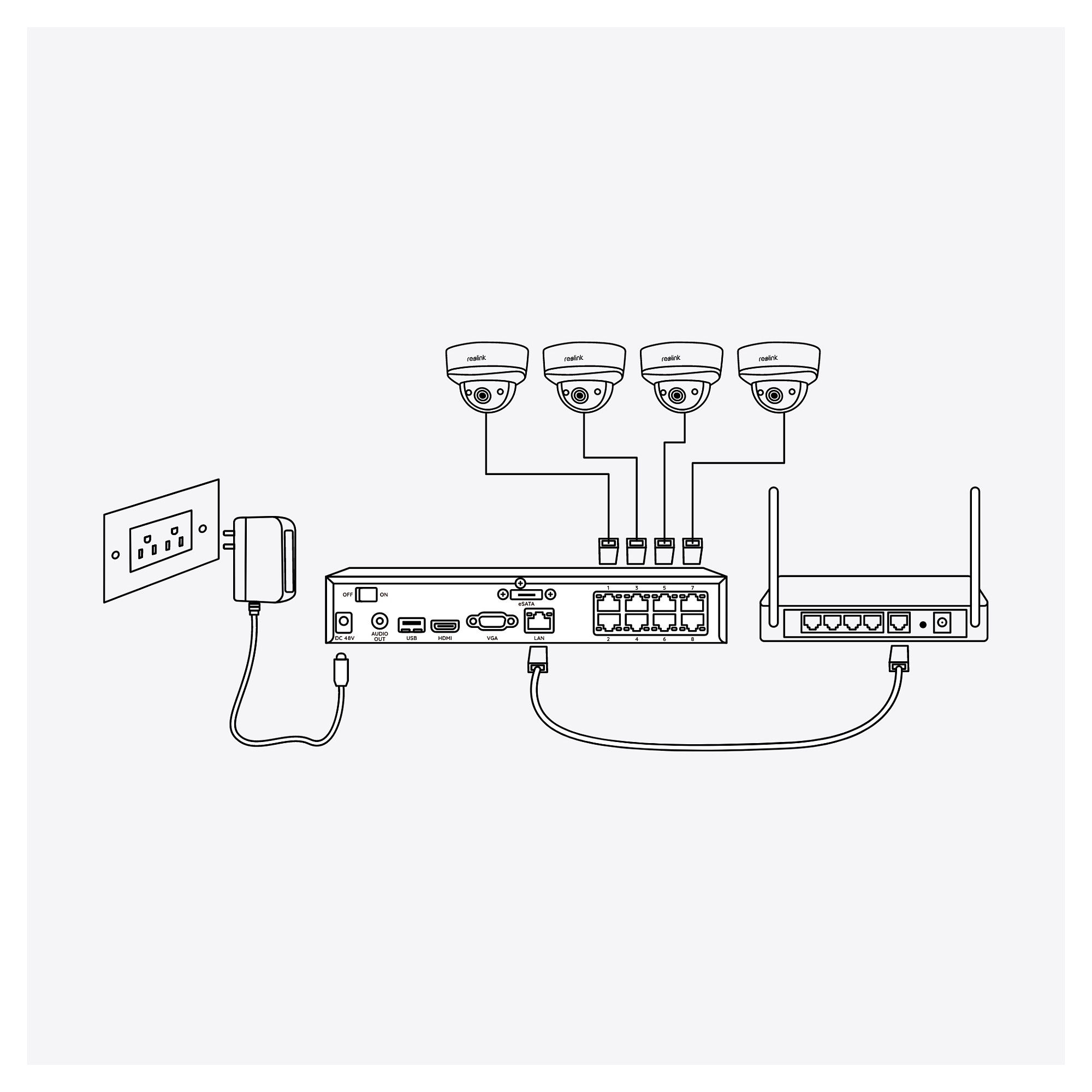 Rejestrator REOLINK NVS8 2TB (2TB, 8 kanala)-8