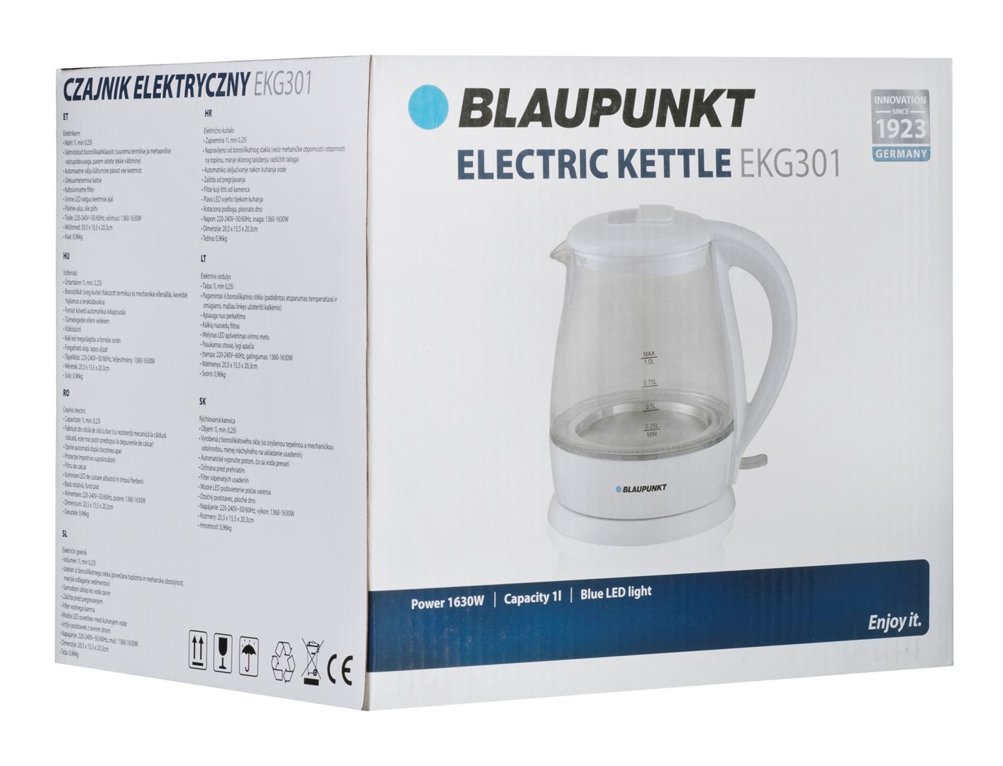 Kuhalo za vodu BLAUPUNKT EKG301 (1 L, 1630 W) bijelo-3