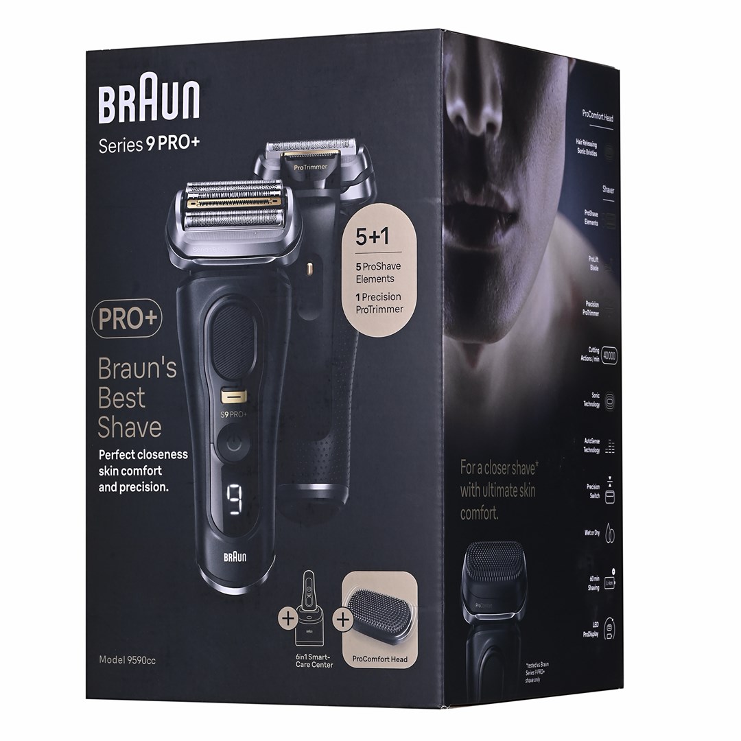 Brijaći aparat BRAUN Series 9 Pro+ 9590cc (Crni, Wet & Dry, Trimer)-19