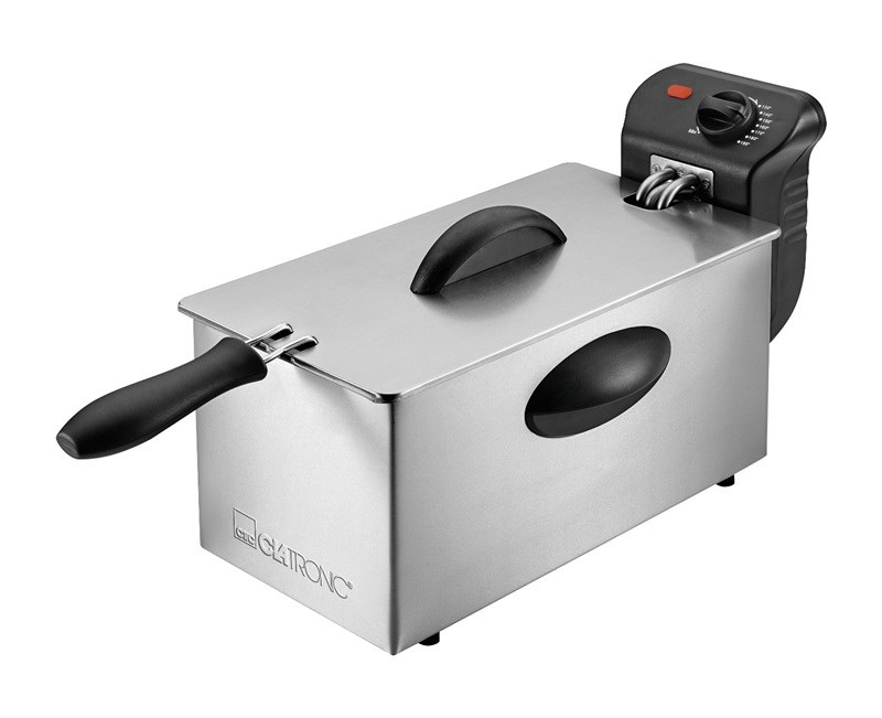 Clatronic FR 3586 Fryer 3 L Silver,Stainless steel Stand-alone 2000 W-0