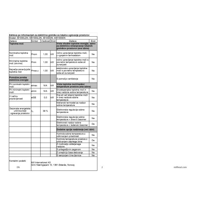 Staklena ploča Mill MB1000L DN (grijač)-8