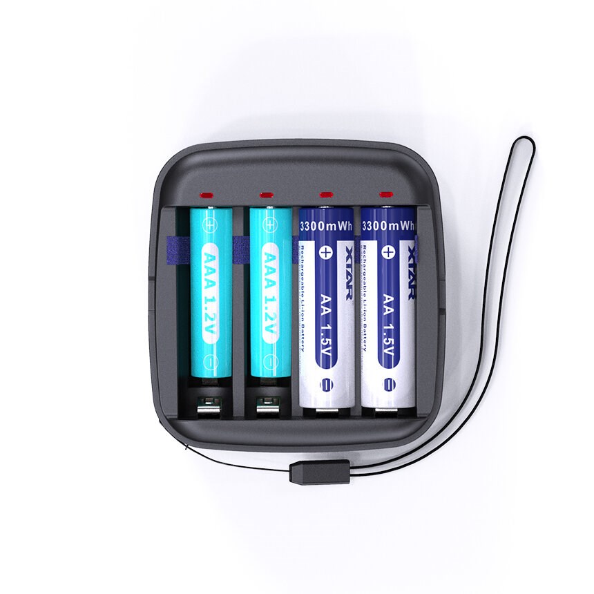 XTAR BC4 battery charger R03 / AAA and R6 / AA Li-ion 1,5V / NiMH-4