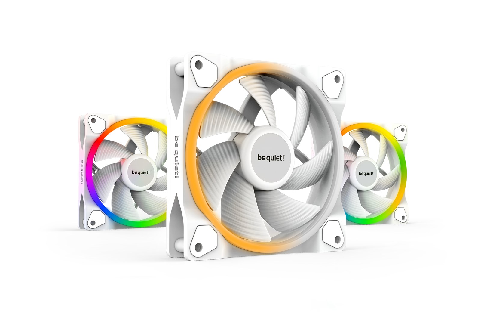 Ventilator za kućište BE QUIET! LIGHT WINGS White 120mm PWM Triple-Pack (aRGB, 1700 RPM)
