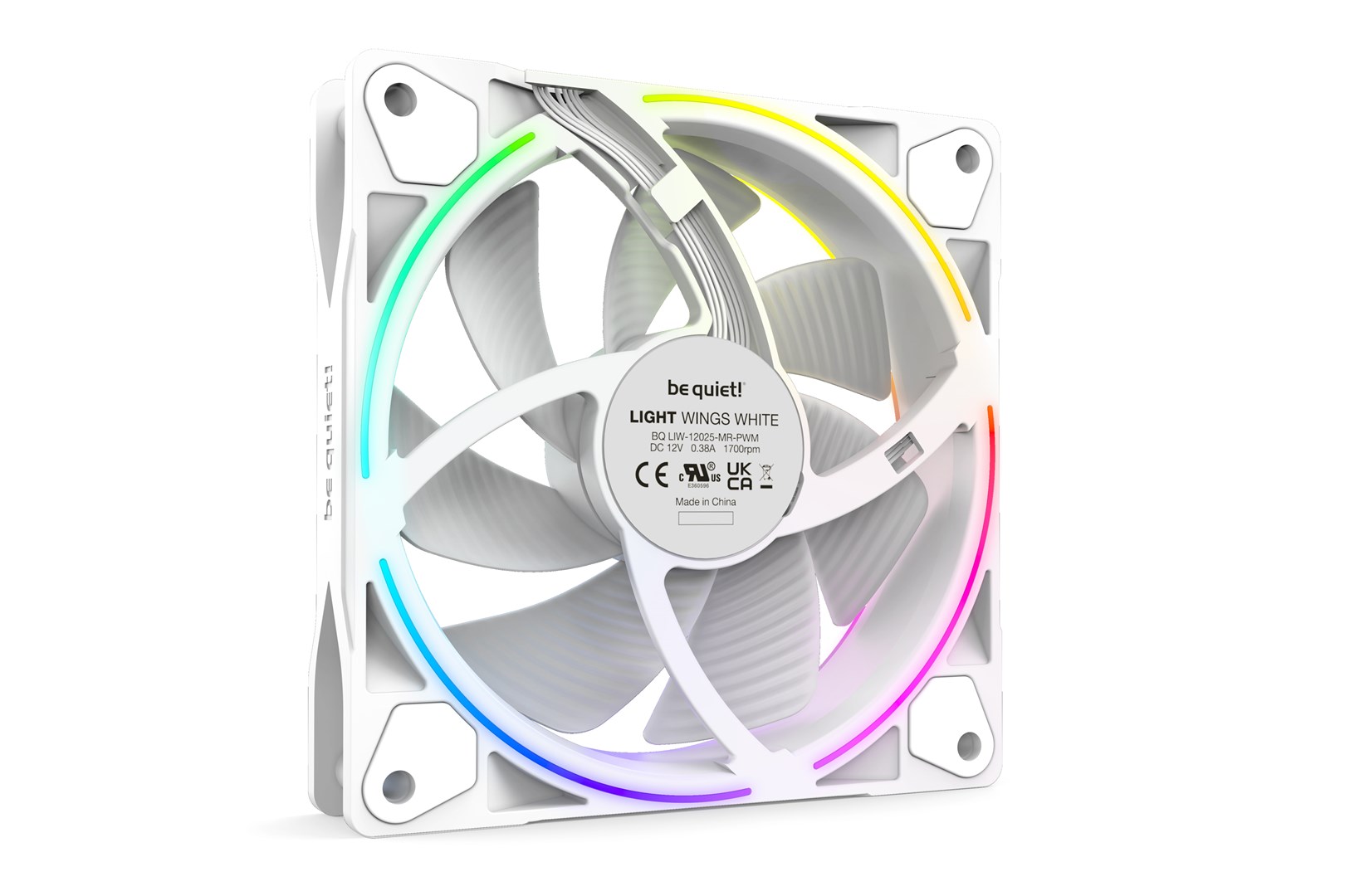 Ventilator za kućište BE QUIET! LIGHT WINGS White 120mm PWM Triple-Pack (aRGB, 1700 RPM)-2