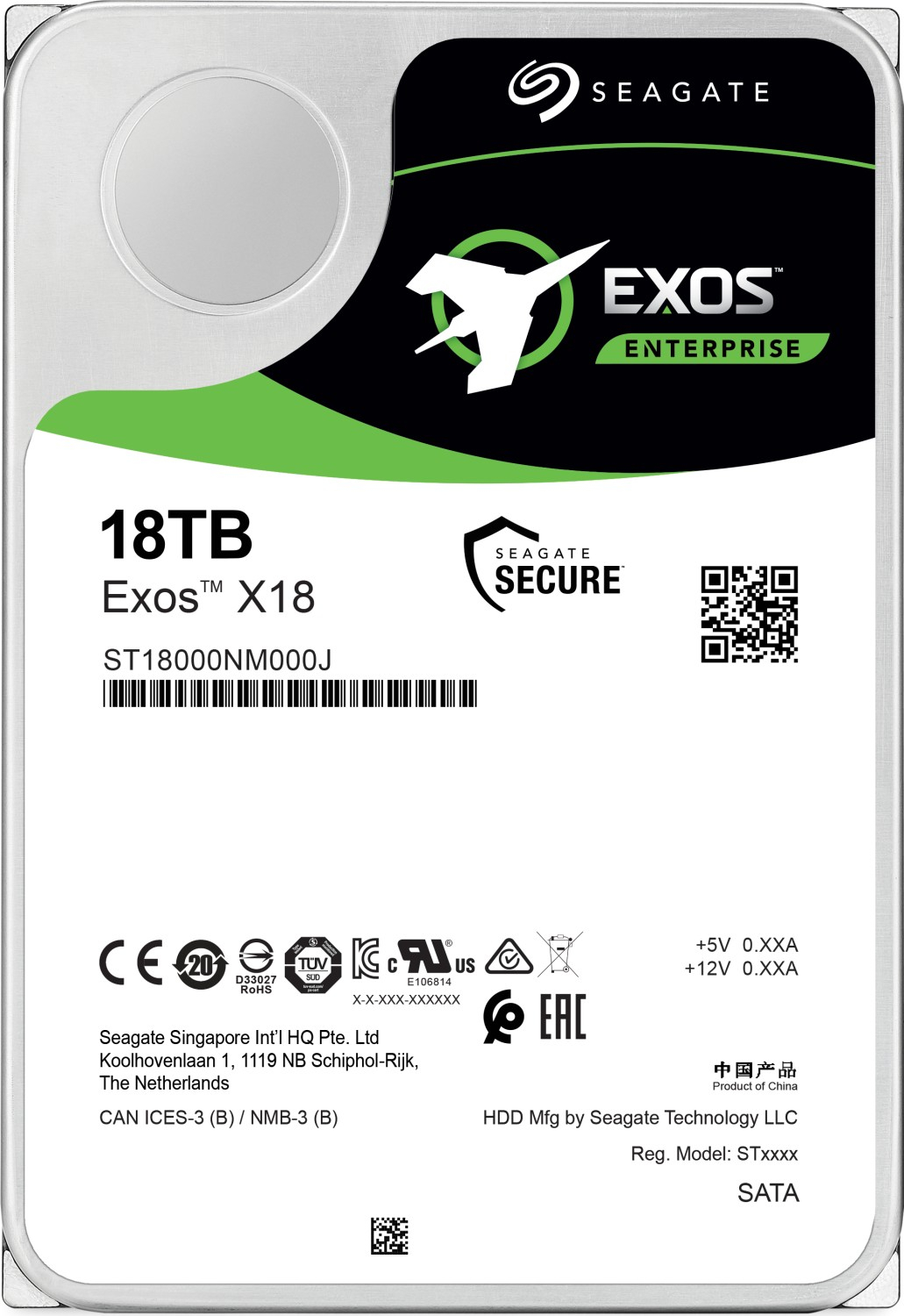 Unutarnji tvrdi disk SEAGATE Enterprise ST18000NM000J (3.5", 18000 GB, Serial ATA III)-6