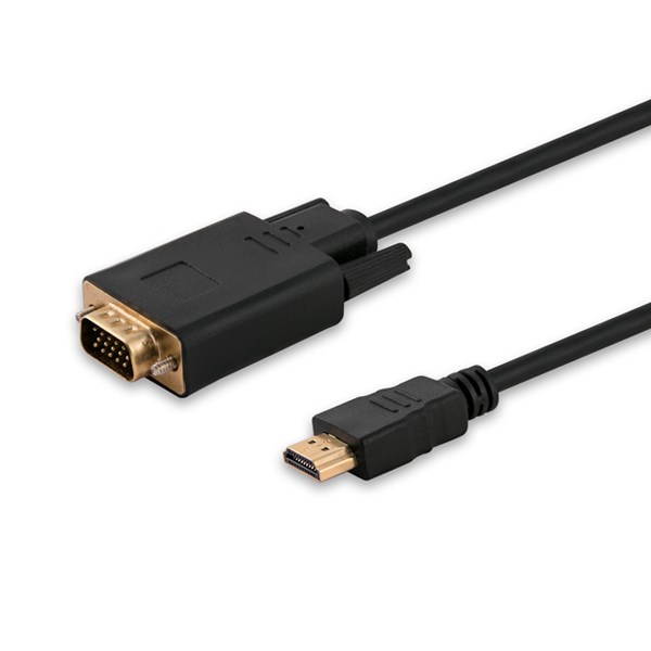 Adapter za video kabel SAVIO CL-103 (1.8 m, HDMI Type A - VGA crni)-0
