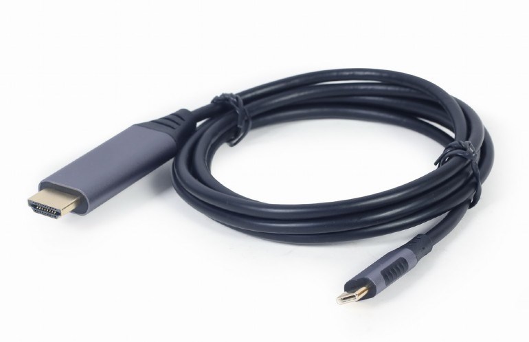 Video adapter kabel GEMBIRD (1.8 m, USB Type-C, HDMI Type A (Standard)) (crni sivi)-0