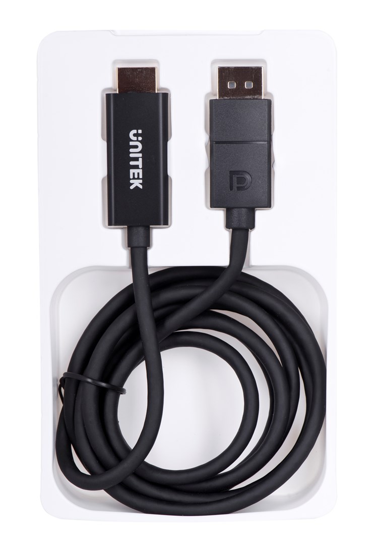 Kabel UNITEK DisplayPort 1.2 HDMI 4K@60HZ 1,8M V1608A-1