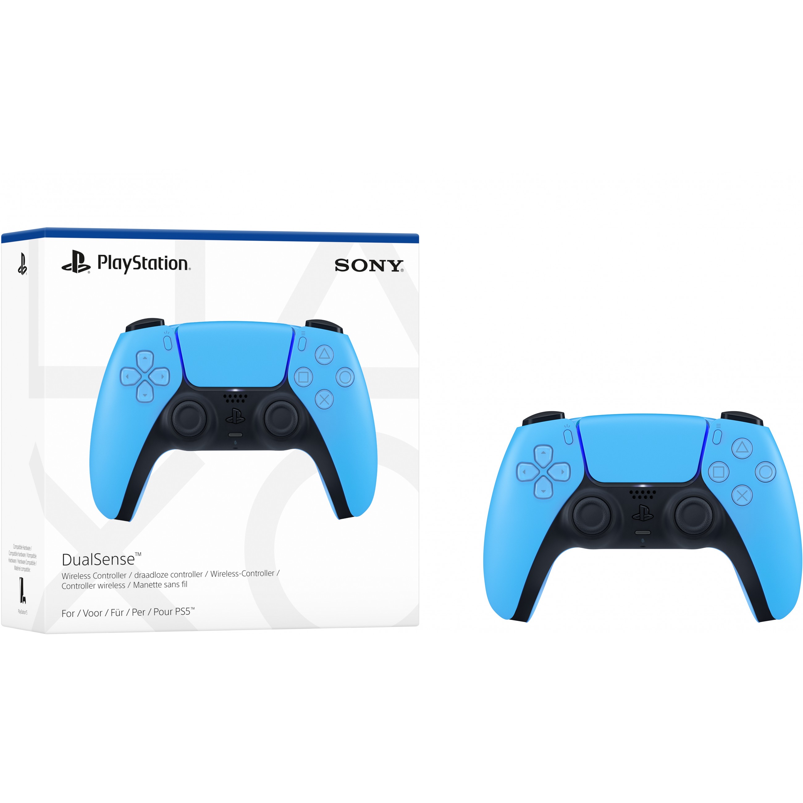 Kontroler bezprzewodowy Sony PlayStation 5 DualSense Starlight Blue V2-4
