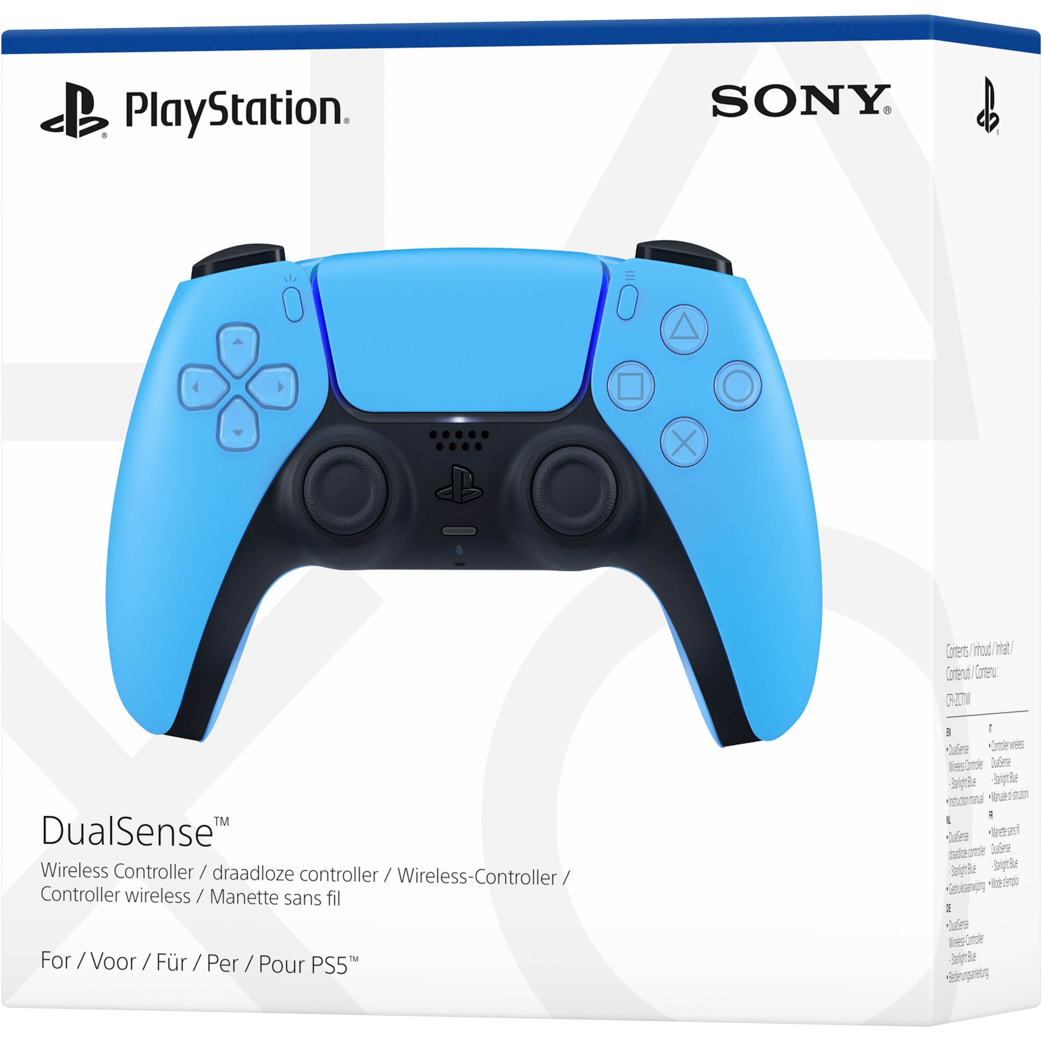 Kontroler bezprzewodowy Sony PlayStation 5 DualSense Starlight Blue V2-7