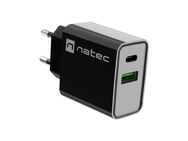 Punjač NATEC NETWORK punjač RIBERA USB-A+USB-C 20W PD-6
