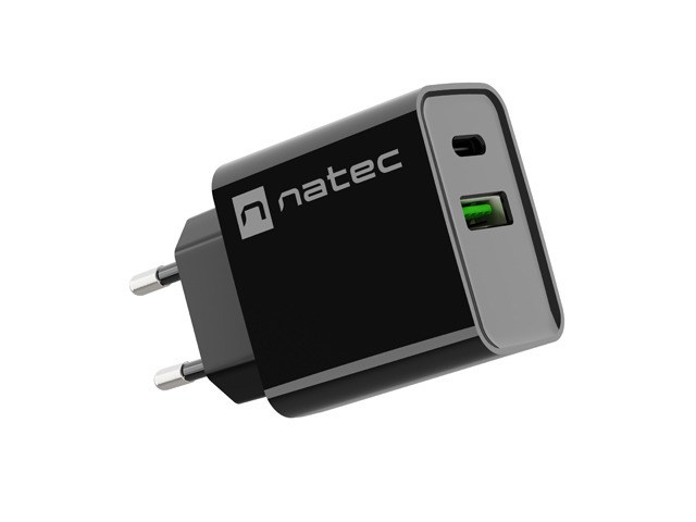 Punjač NATEC NETWORK punjač RIBERA USB-A+USB-C 20W PD-7