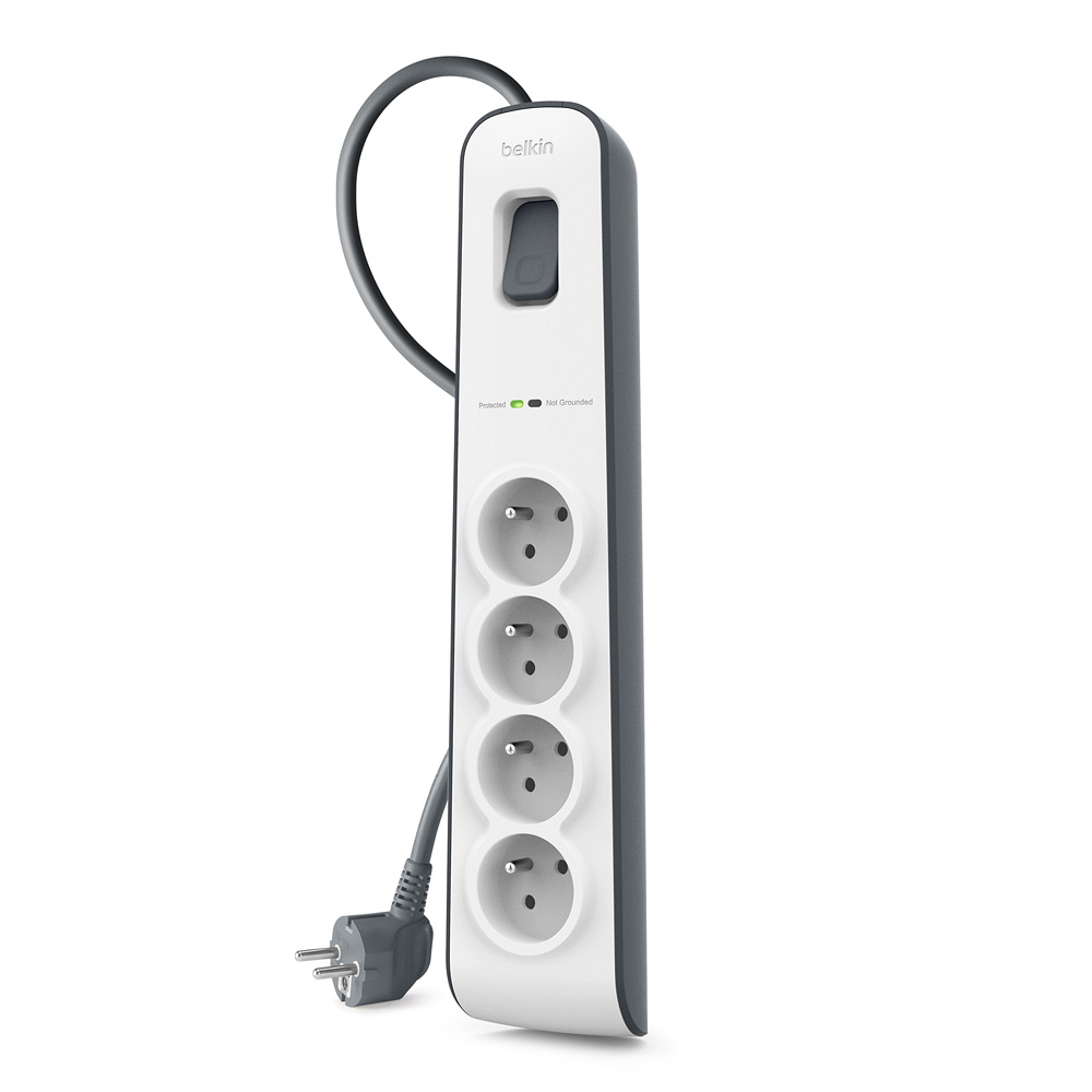 Belkin BSV401VF2M surge protector White 4 AC outlet(s) 2 m-0