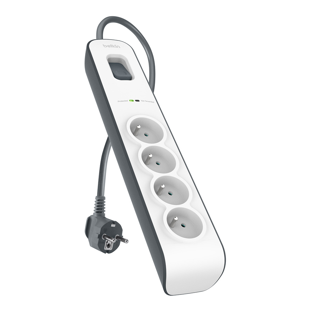Belkin BSV401VF2M surge protector White 4 AC outlet(s) 2 m-1
