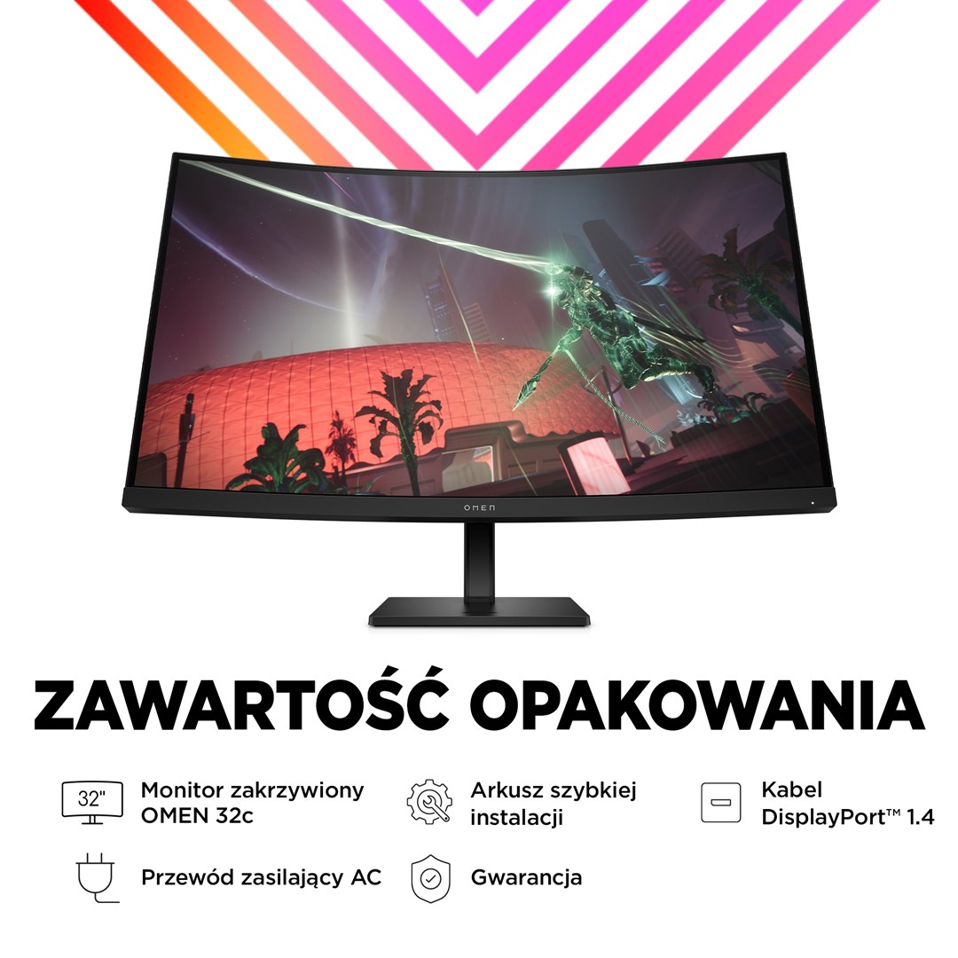 Monitor HP OMEN 32c (31.5" VA, QHD 2560x1440, 165Hz, 1ms, 1500R, FreeSync Premium, HDR)-6