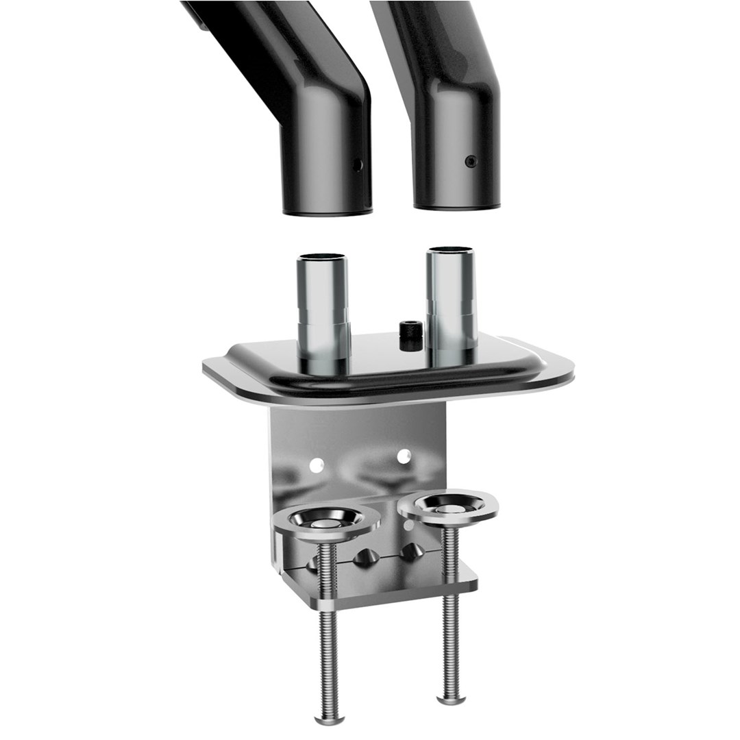 Držač za dva monitora MACLEAN (plinski opruga, 13"-27", 7kg, crna boja, MC-861N)-7