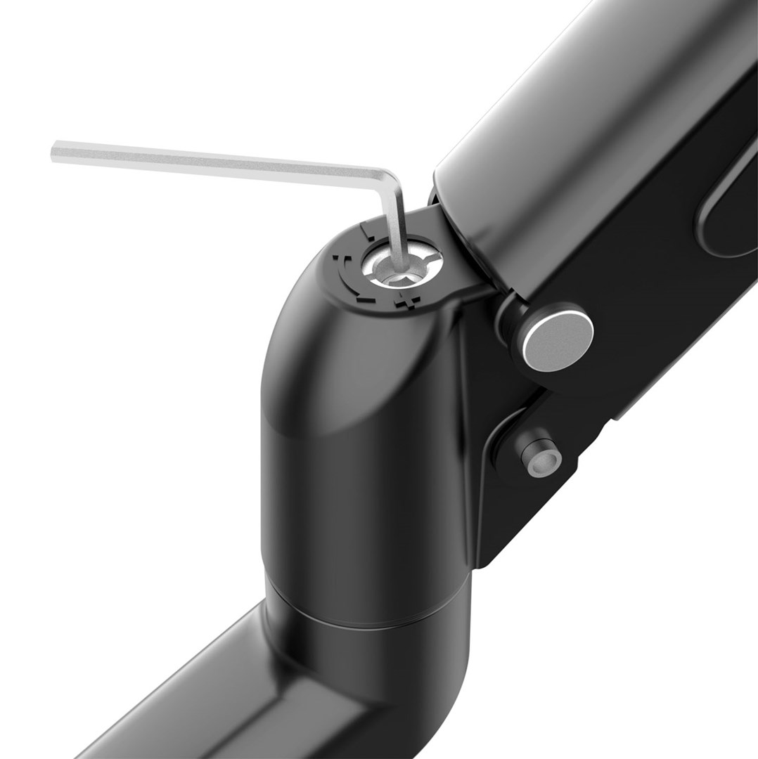 Držač za dva monitora MACLEAN (plinski opruga, 13"-27", 7kg, crna boja, MC-861N)-10