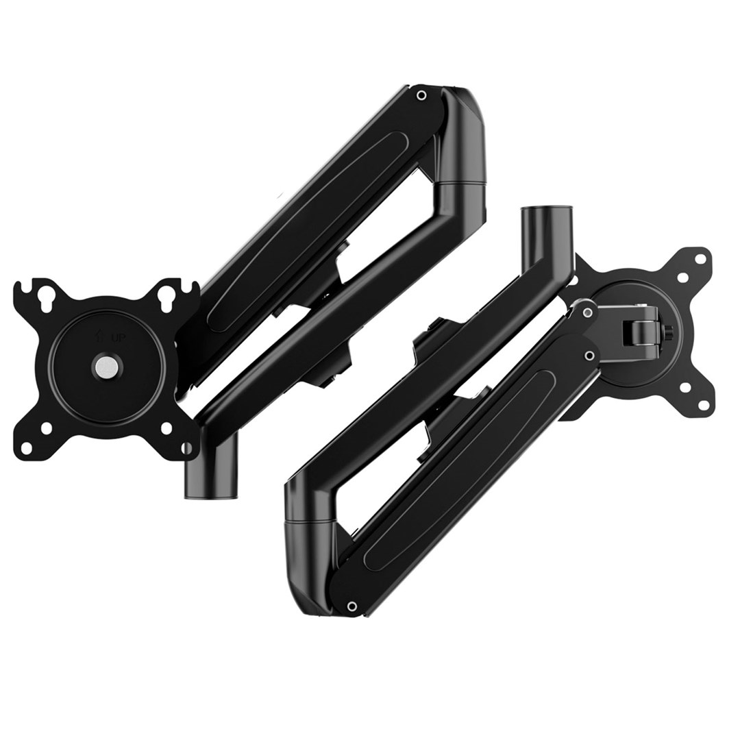 Držač za dva monitora MACLEAN (plinski opruga, 13"-27", 7kg, crna boja, MC-861N)-2