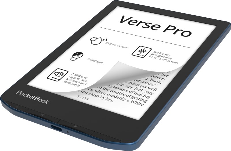 E-book čitač POCKETBOOK Verse Pro 634 (6", E Ink Carta, 16GB, WiFi, Bluetooth, Azure Blue)-1