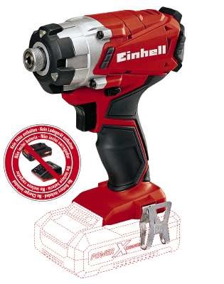 Aku odvijač EINHELL TE-CI 18/1 Li-solo (crna, siva, crvena)-0
