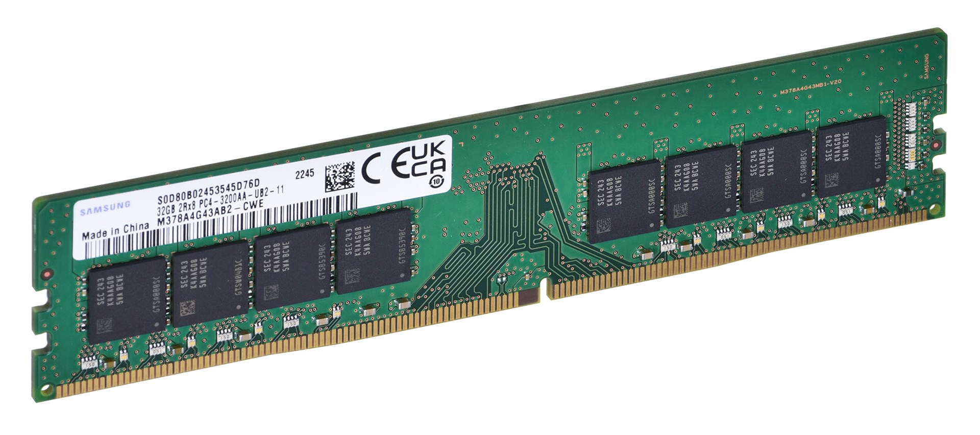 RAM SAMSUNG UDIMM 32GB DDR4 (3200MHz, M378A4G43AB2-CWE)-1