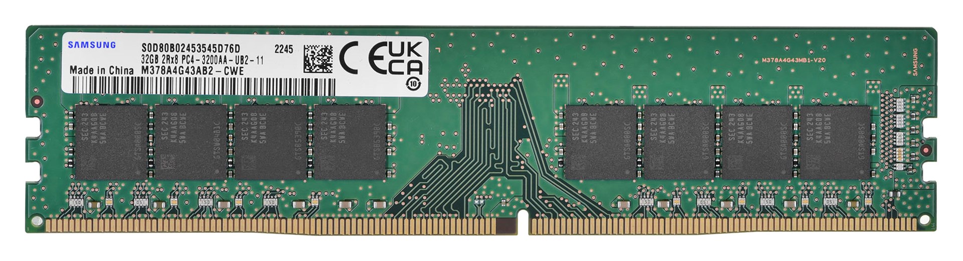 RAM SAMSUNG UDIMM 32GB DDR4 (3200MHz, M378A4G43AB2-CWE)-0