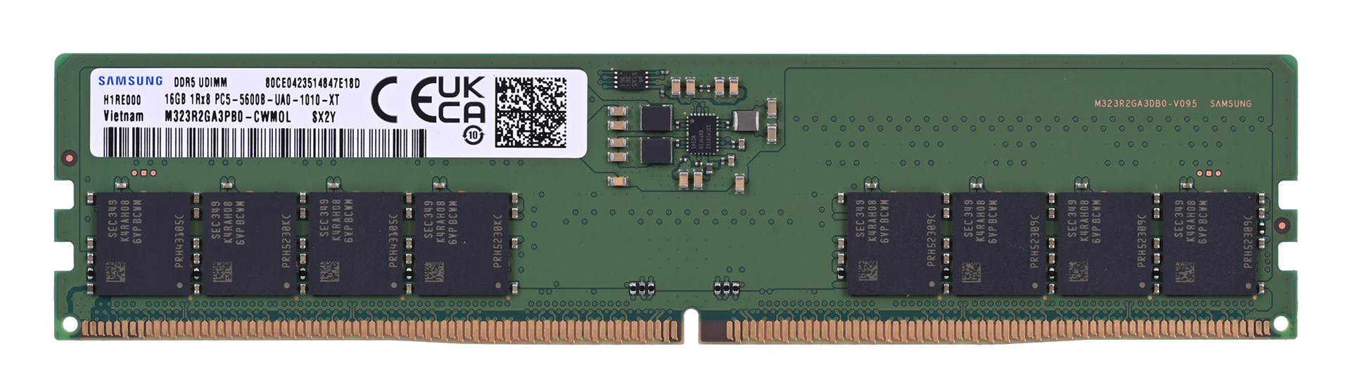 RAM SAMSUNG Integral 16GB (ddr5 5600mhz, unbuffered, non-ecc, 1.1v, 2gx8, cl46)-0