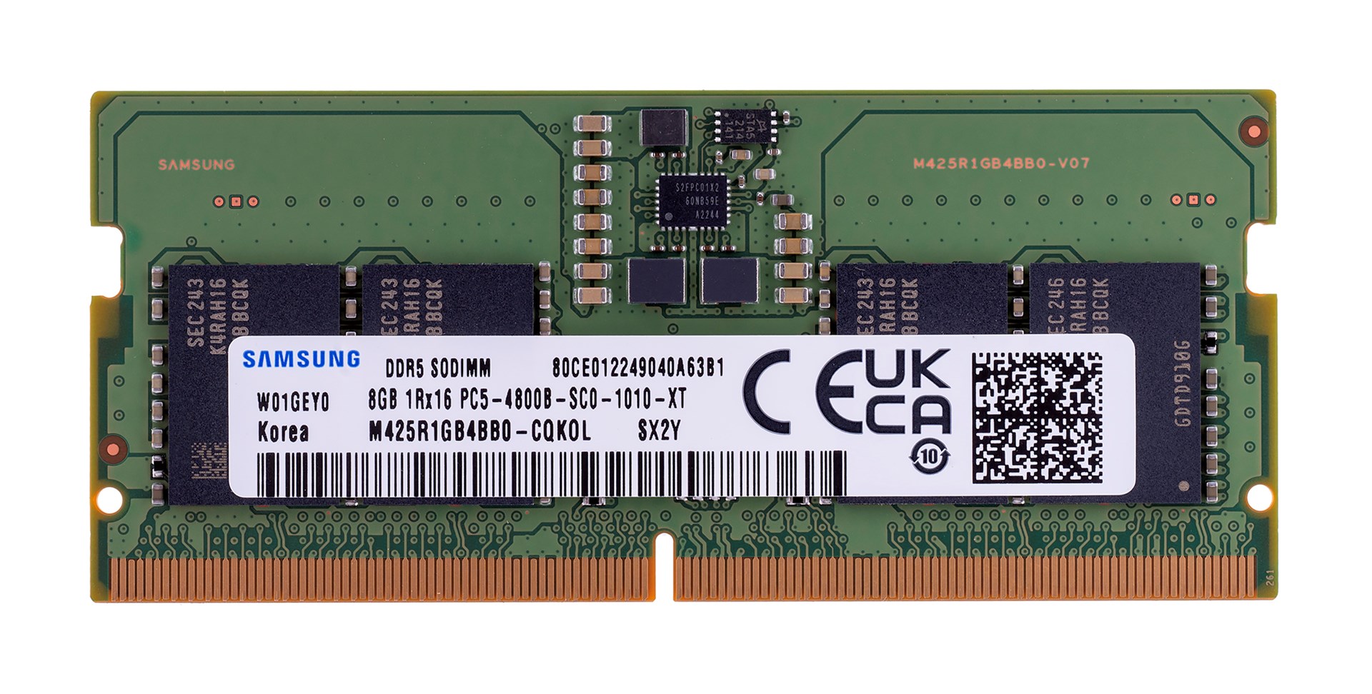 RAM SAMSUNG SODIMM 8GB DDR5 (4800MHz, 1Rx16, 1.1V, CAS 40, 262-pin SO-DIMM)-0