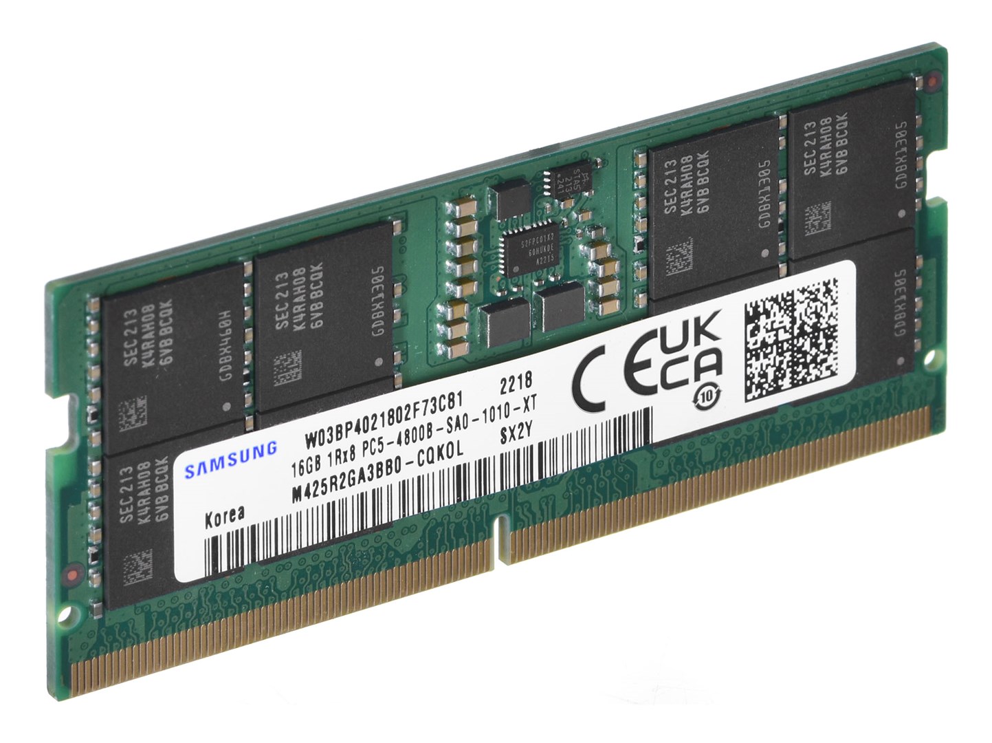 RAM SAMSUNG SODIMM 16GB DDR5 (262-pin so-dimm, 4800 mhz, 1.1 v, oem, notebook, 1rx8, cas latency 40, 1 x 16 gb)-1