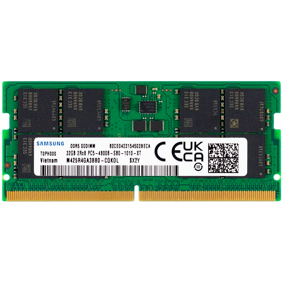 RAM SAMSUNG SODIMM 32GB DDR5 (4800MHz, 1 x 32 GB, 1.1 V, 262-pin SO-DIMM, CAS latency 40)-0