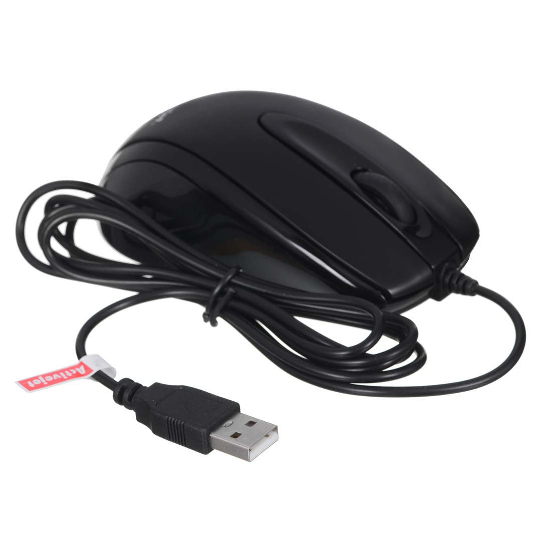 Miš ACTIVEJET AMY-083 (Žični, USB Type-A, 1000 DPI, Crni)-3