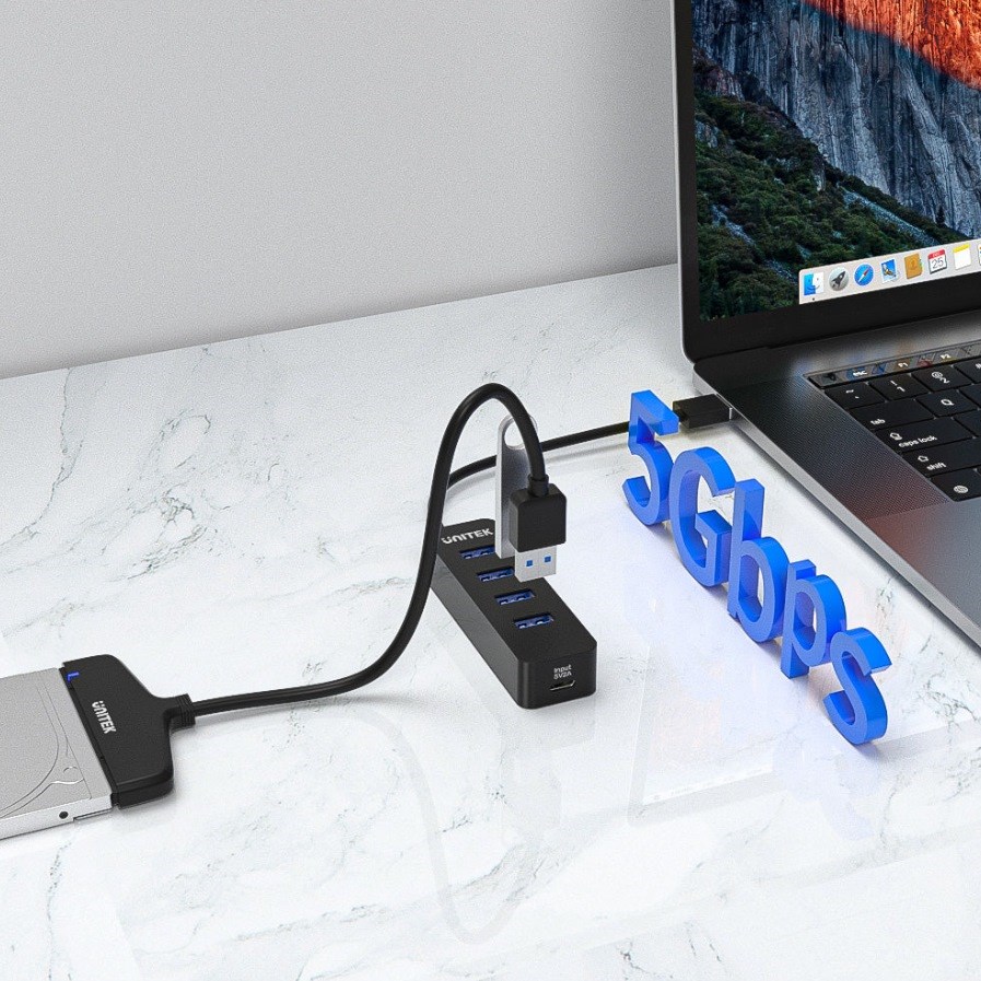 Hub USB-A 3.1 UNITEK H1117A (4X USB-A, ACTIVE,10W)