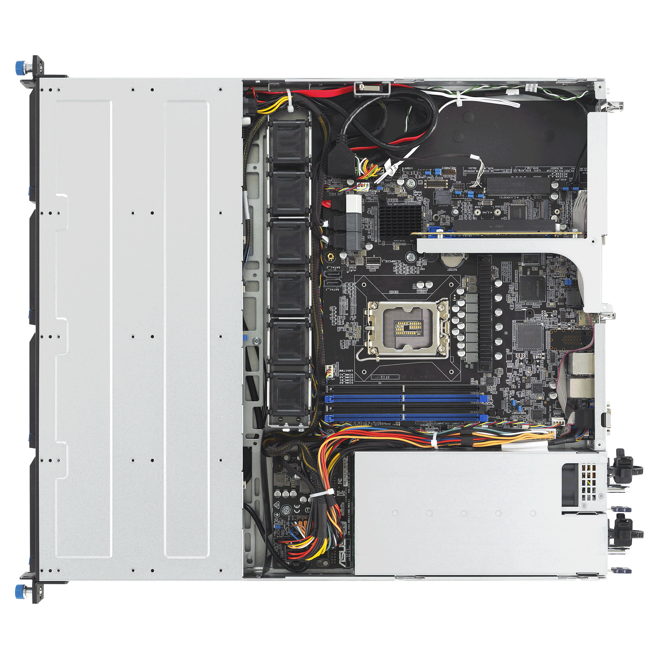 Rack server ASUS RS300-E12-RS4/350W (Intel C262, LGA1700, 4xDDR5, 4x3,5"/2,5", 4*SATA/SAS/NVMe)-6