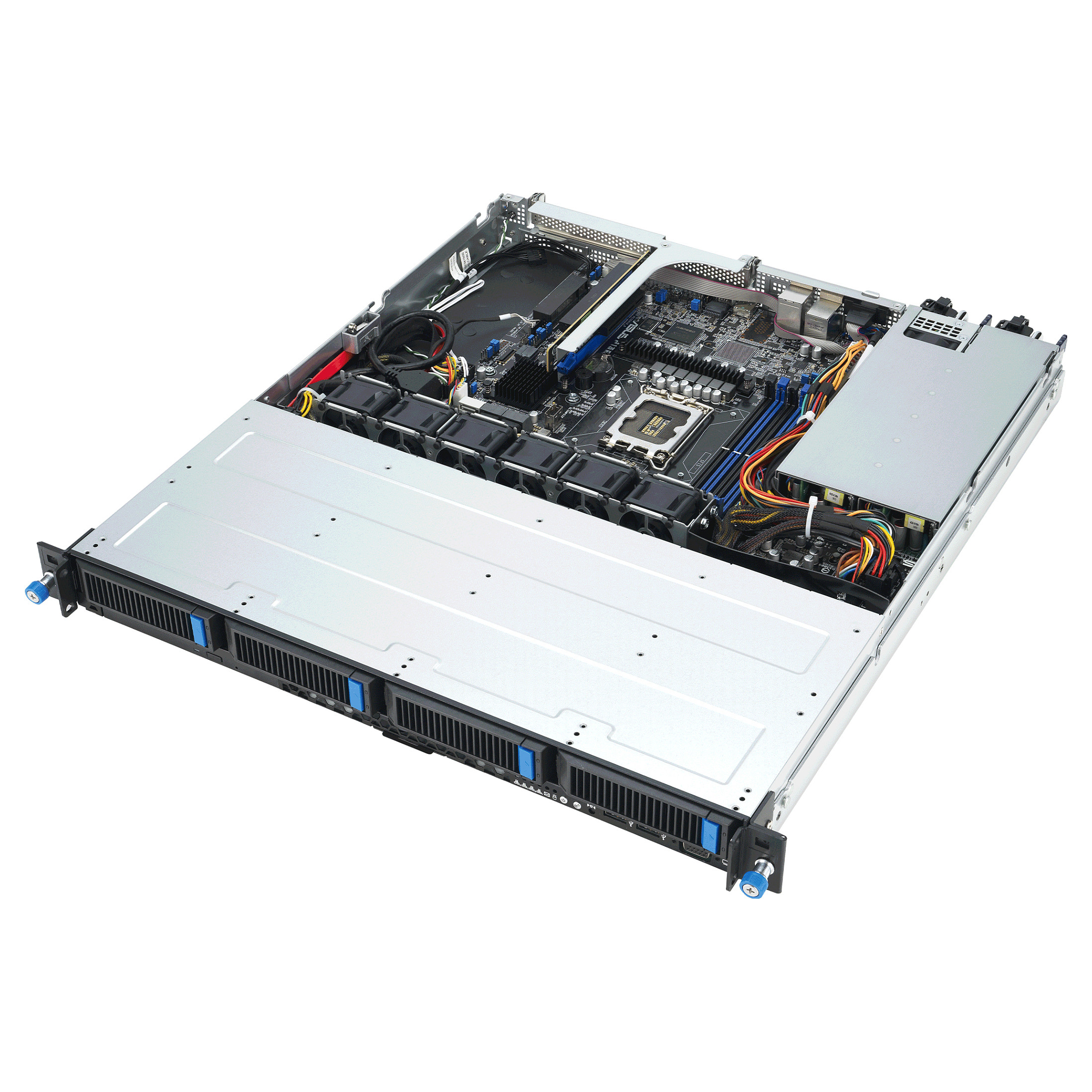 Rack server ASUS RS300-E12-RS4/350W (Intel C262, LGA1700, 4xDDR5, 4x3,5"/2,5", 4*SATA/SAS/NVMe)-7