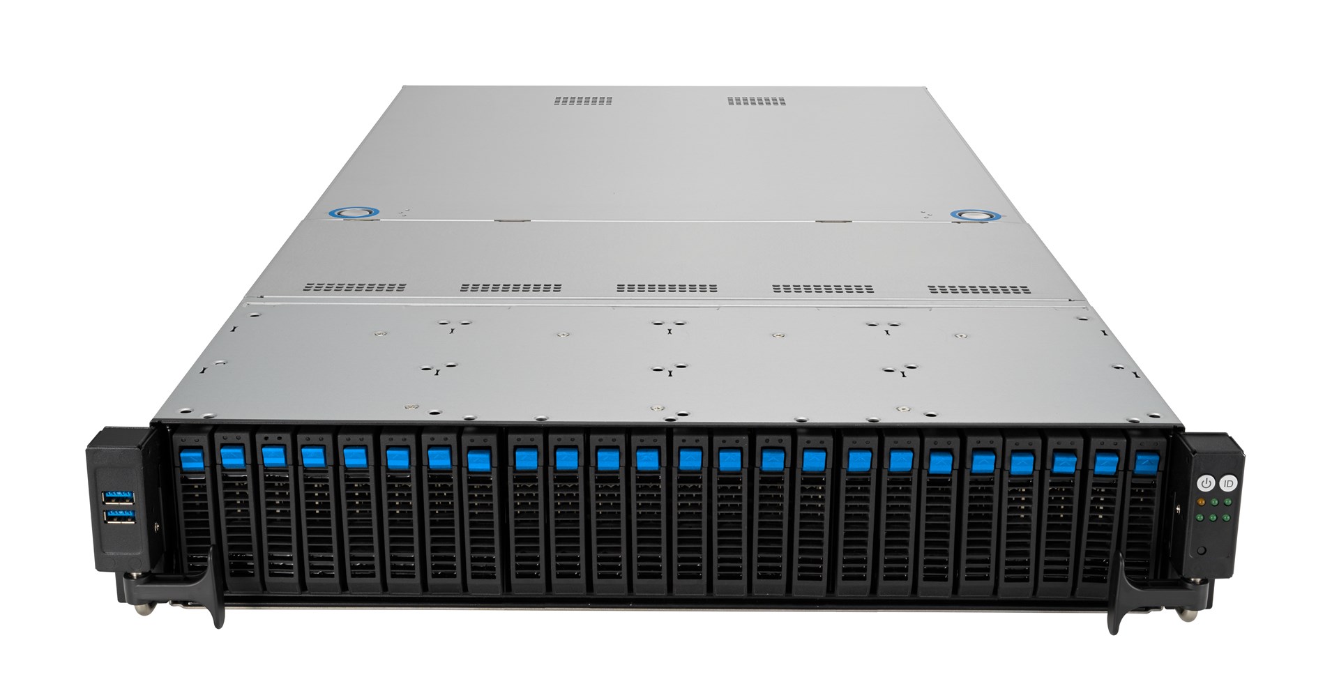 Platforma ASUS Rack RS520A-E12-RS24U AMD Epyc 9004 (16x NVMe, 8x SATA/SAS, 2xM.2, 2xGPU, 2x10Gbe, IPMI, 1+1 1600W)-2