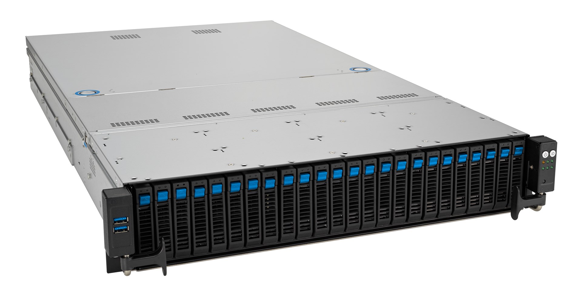 Platforma ASUS Rack RS520A-E12-RS24U AMD Epyc 9004 (16x NVMe, 8x SATA/SAS, 2xM.2, 2xGPU, 2x10Gbe, IPMI, 1+1 1600W)-0