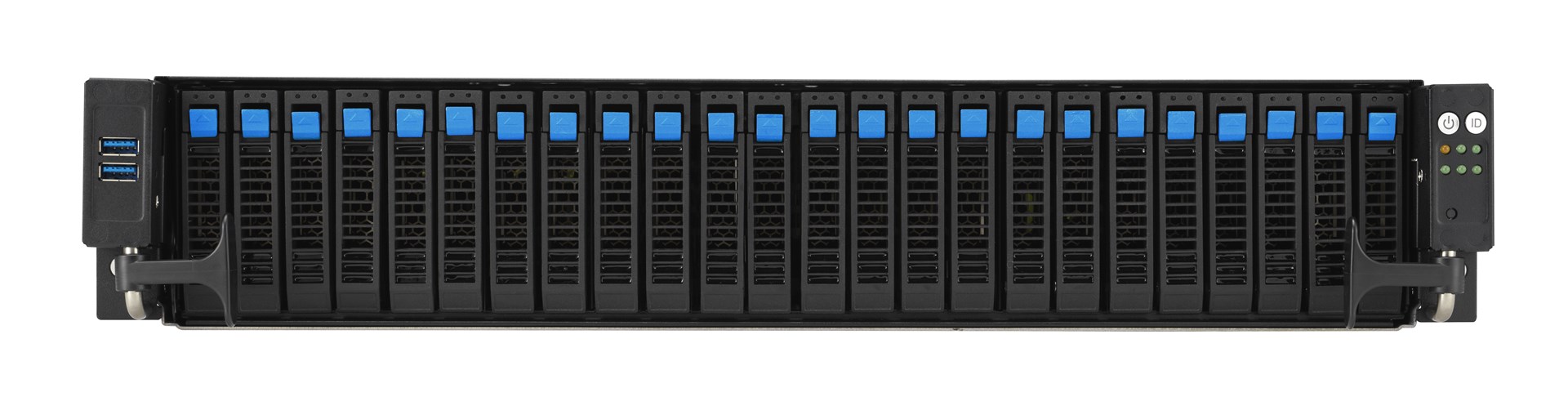 Platforma ASUS Rack RS520A-E12-RS24U AMD Epyc 9004 (2U, 16x NVMe, 8x SATA/SAS, 2xM.2, 2xGPU, 2x10Gbe, IPMI, 1+1 1600W)-3
