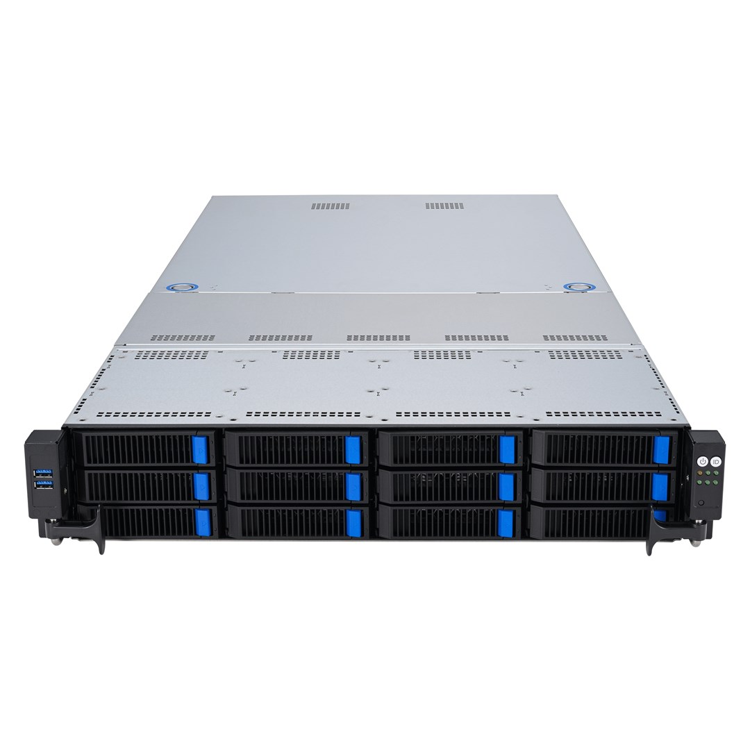 Platforma Asus Rack 2U RS520A-E12-RS12U AMD Epyc 9004 (12x NVMe, 2xM.2, 2xGPU, 2x1Gbe, IPMI, 1+1 1600W)-2