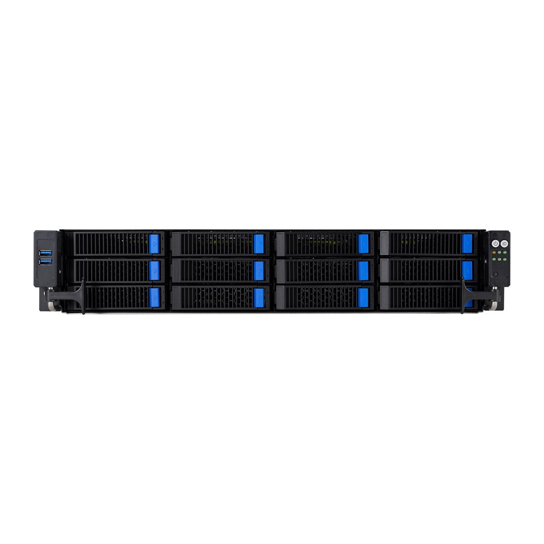 Platforma Asus Rack 2U RS520A-E12-RS12U AMD Epyc 9004 (12x NVMe, 2xM.2, 2xGPU, 2x1Gbe, IPMI, 1+1 1600W)-6
