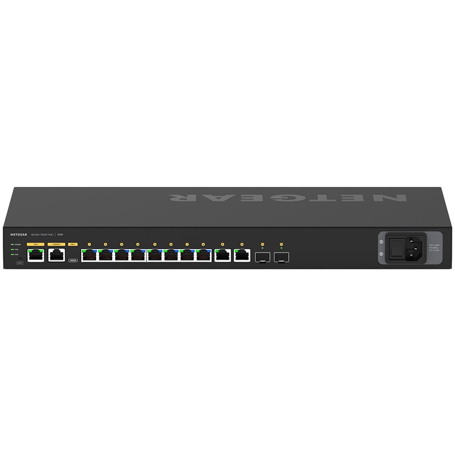 Prekidač NETGEAR M4250-10G2F (managed, L2/L3, 10/100/1000, PoE, 1U)