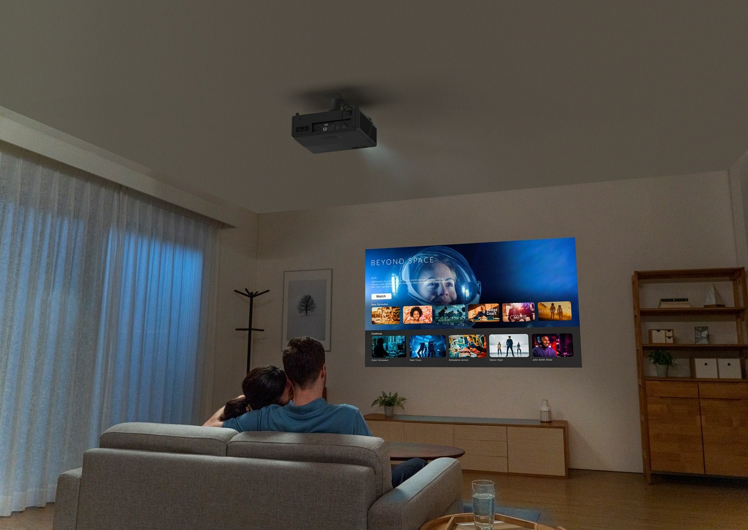 Optoma UHZ55 data projector Standard throw projector 3000 ANSI lumens DLP 2160p (3840x2160) 3D Black-1
