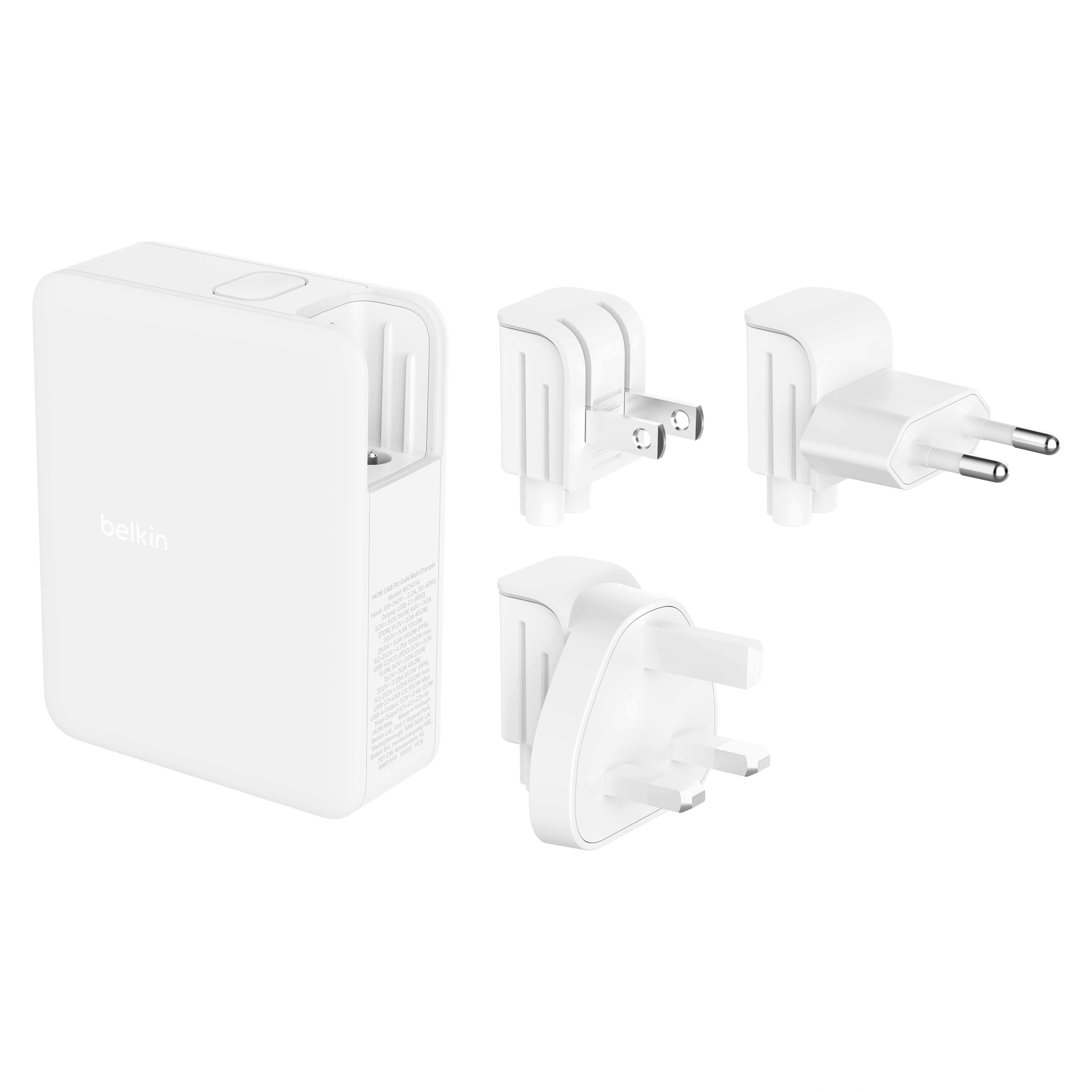 Punjač BELKIN BOOSTCHARGE PRO UNIVERSAL (univerzalni, 140 W, 3 USB Type-C, 1 USB 3.2 Gen 1 Type-A)-0