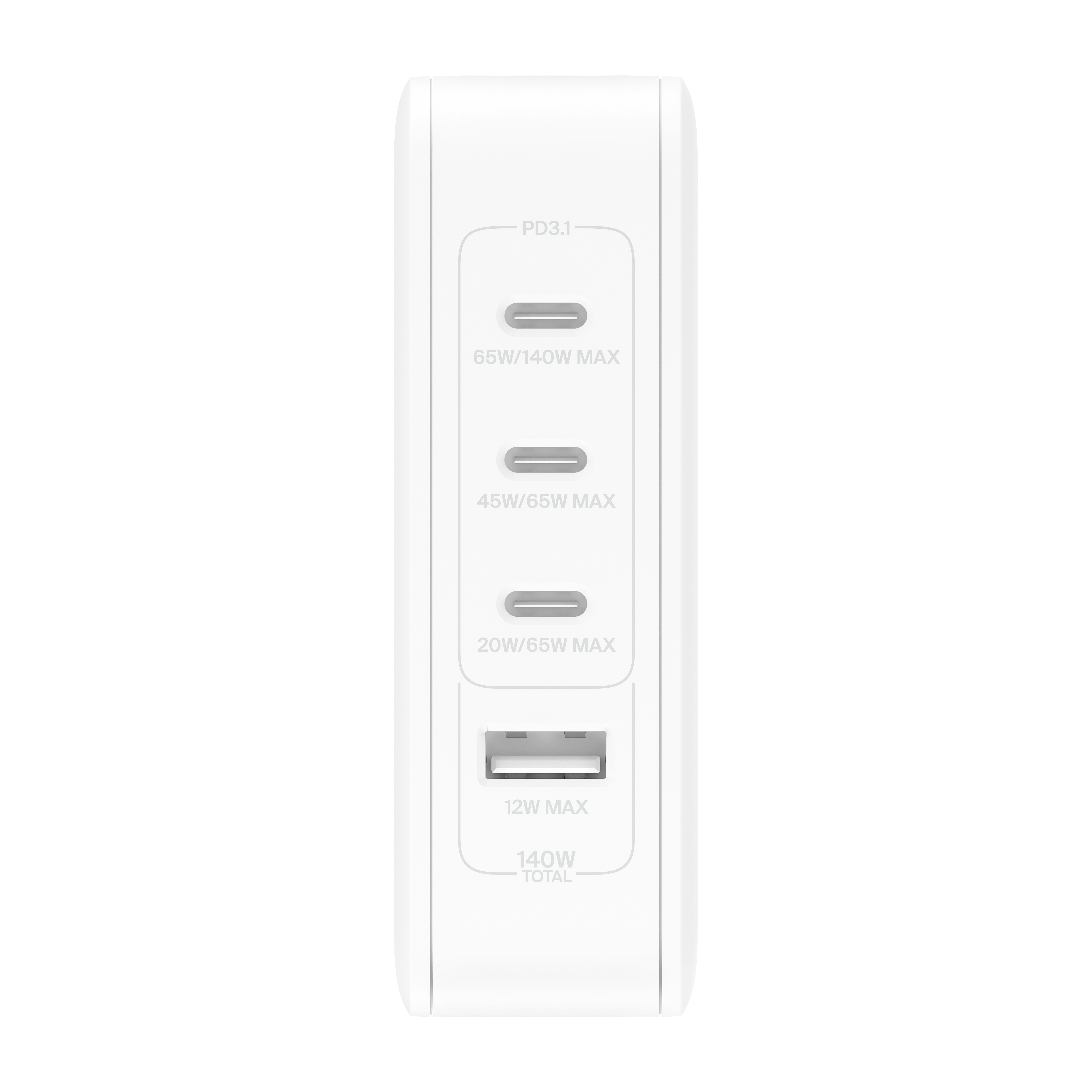 Punjač BELKIN BOOSTCHARGE PRO UNIVERSAL (univerzalni, 140 W, 3 USB Type-C, 1 USB 3.2 Gen 1 Type-A)-2
