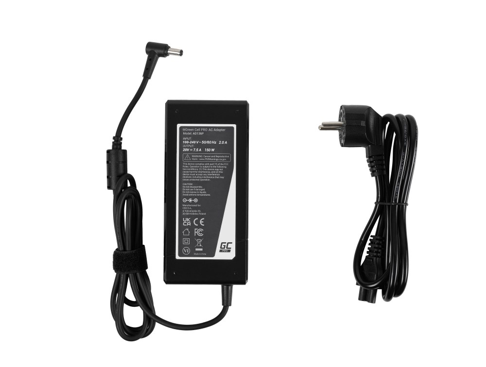 Univerzalni adapter za napajanje GREEN CELL AD136P (150W, crna)-7