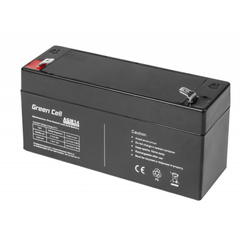 Green Cell AGM14 UPS battery Sealed Lead Acid (VRLA) 6 V 3.2 Ah-1