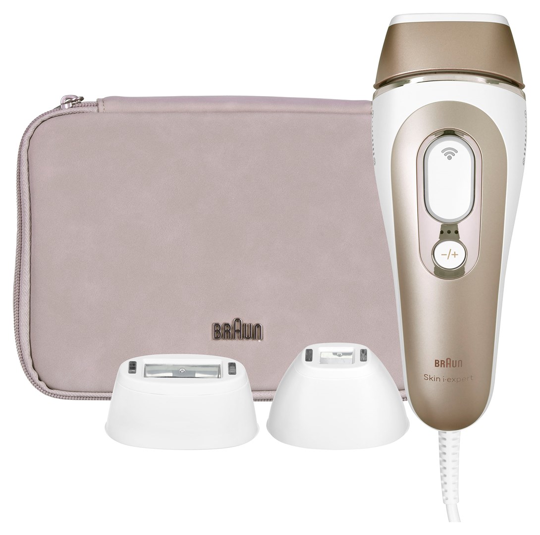IPL uređaj BRAUN Skin i-expert Smart IPL PL7253 (Intense Pulsed Light, 400.000 bljeskova, pametna IPL tehnologija, nastavci za tijelo, lice i bikini, bijelo-zlatni)-0