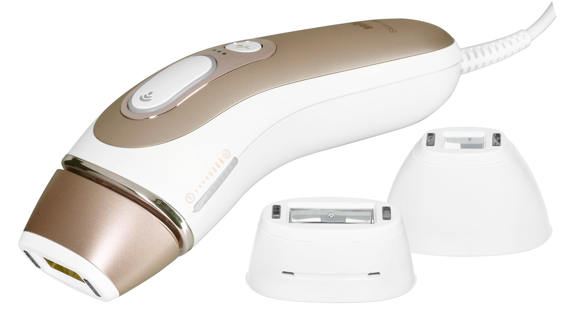 IPL uređaj BRAUN Skin i-expert Smart IPL PL7253 (Intense Pulsed Light, 400.000 bljeskova, pametna IPL tehnologija, nastavci za tijelo, lice i bikini, bijelo-zlatni)-1